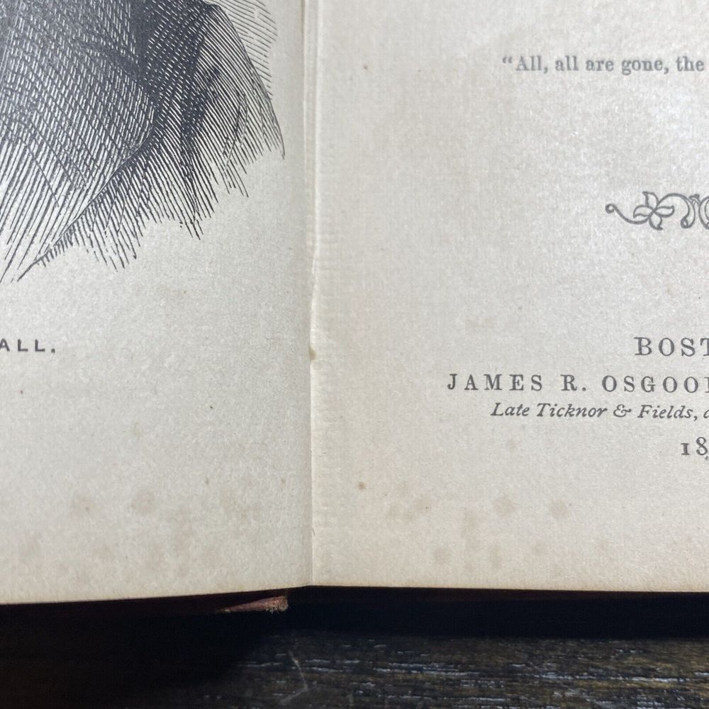 Antique Barry Cornwall &C Vest Pocket Book By James T Fields 1876 - Picture 11 of 16